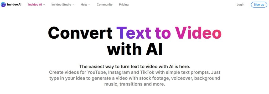 text to video AI